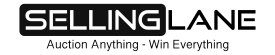 Selling Lane Auctions logo (small, with tagline)