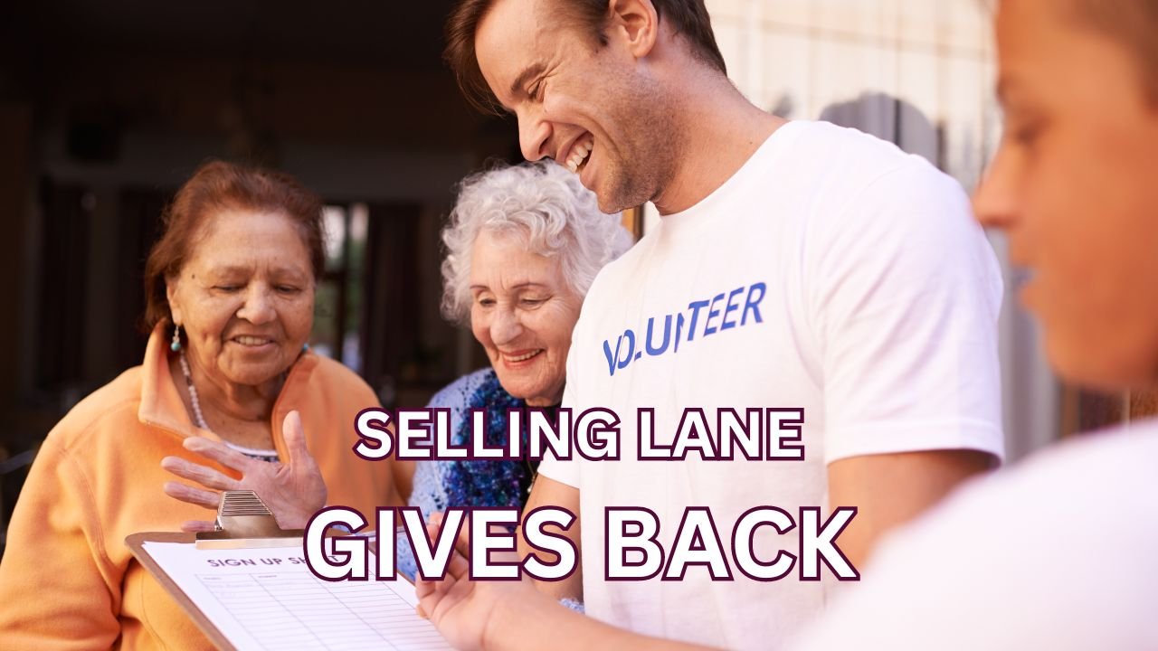 Selling Lane gives 5% of your monthly fee to charity